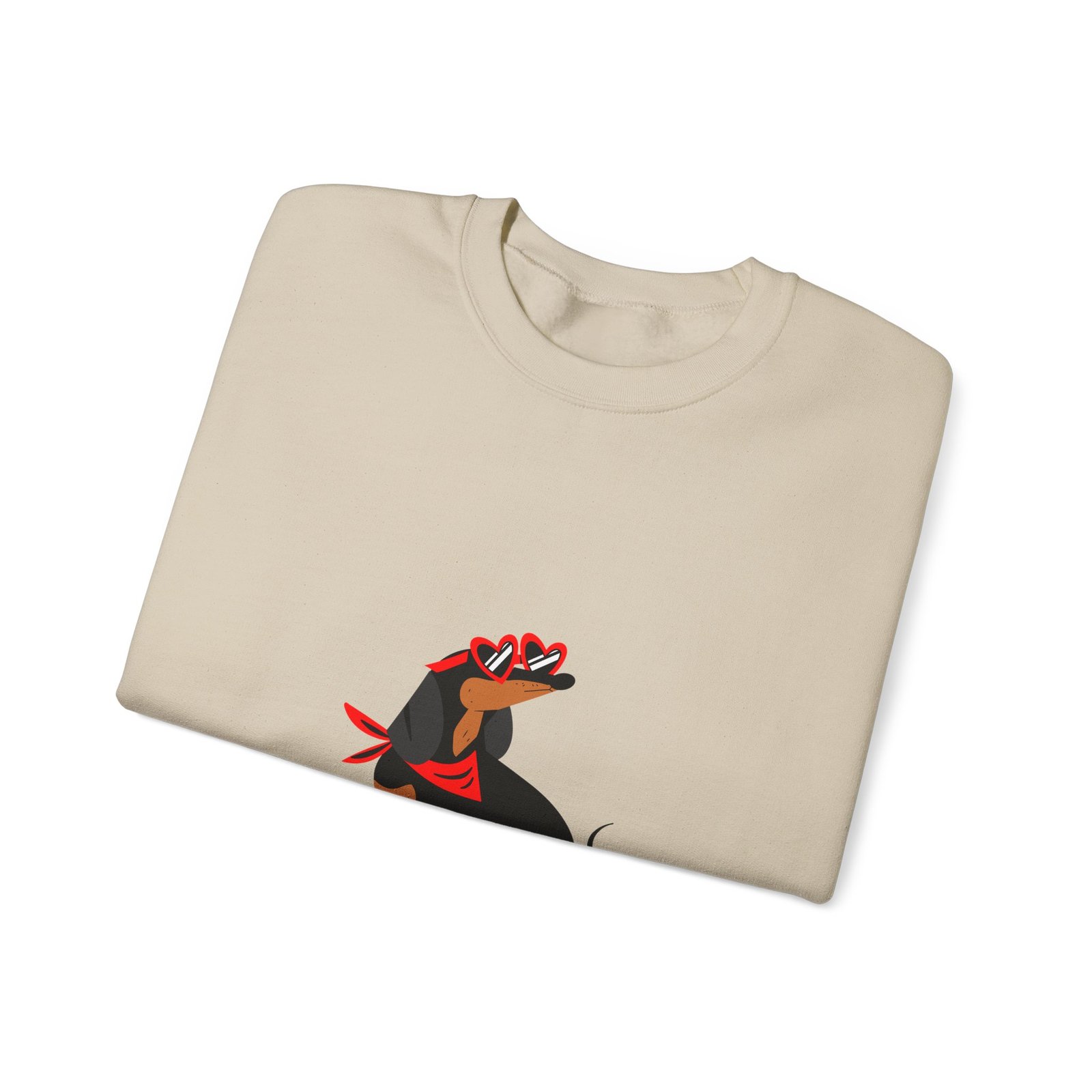 Oh Yeah Cool Dachshund Graphic with Sunglasses and Attitude - Sweatshirt - Image 7