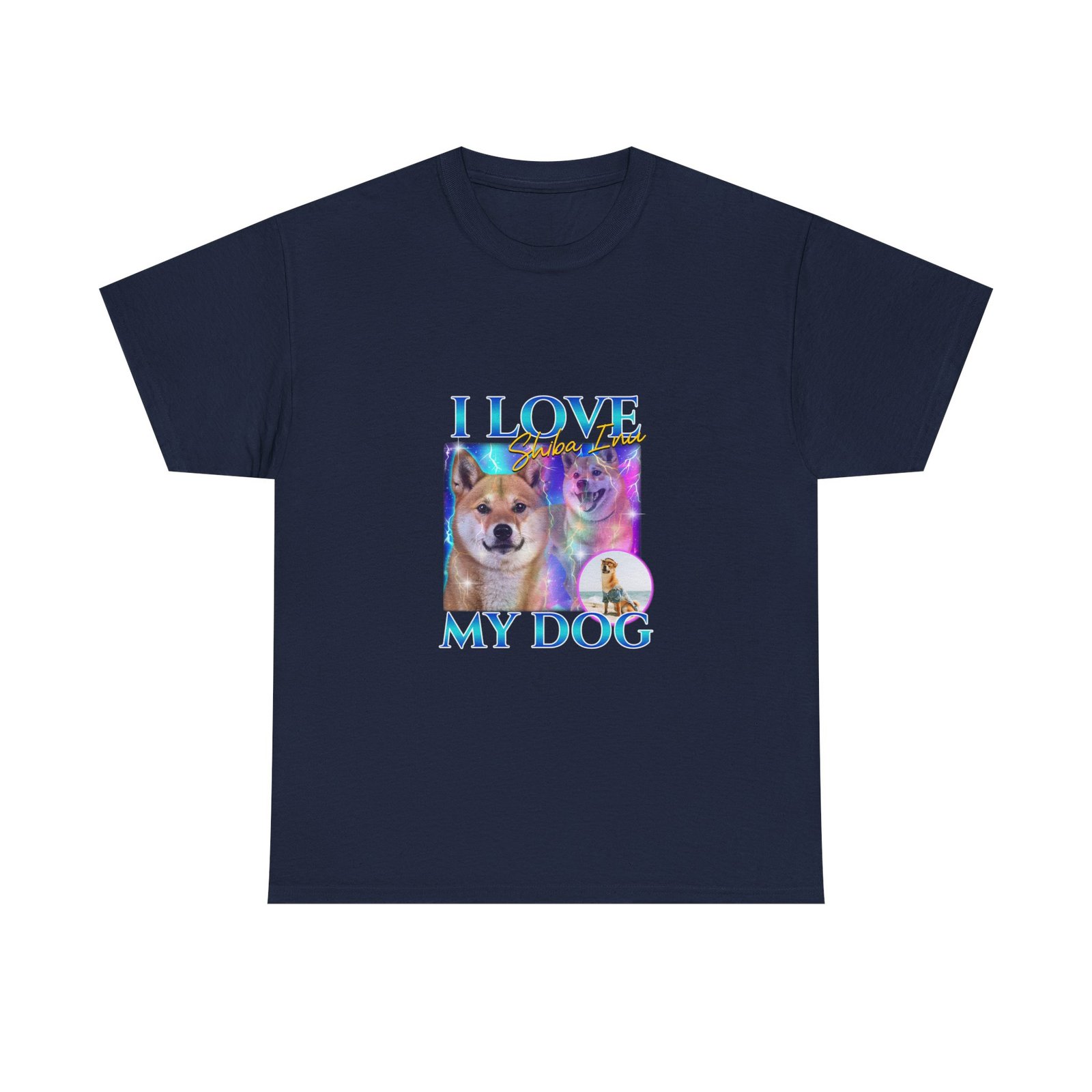 Colorful I Love My Dog Chihuahua Graphic Design - T-shirt - Image 9