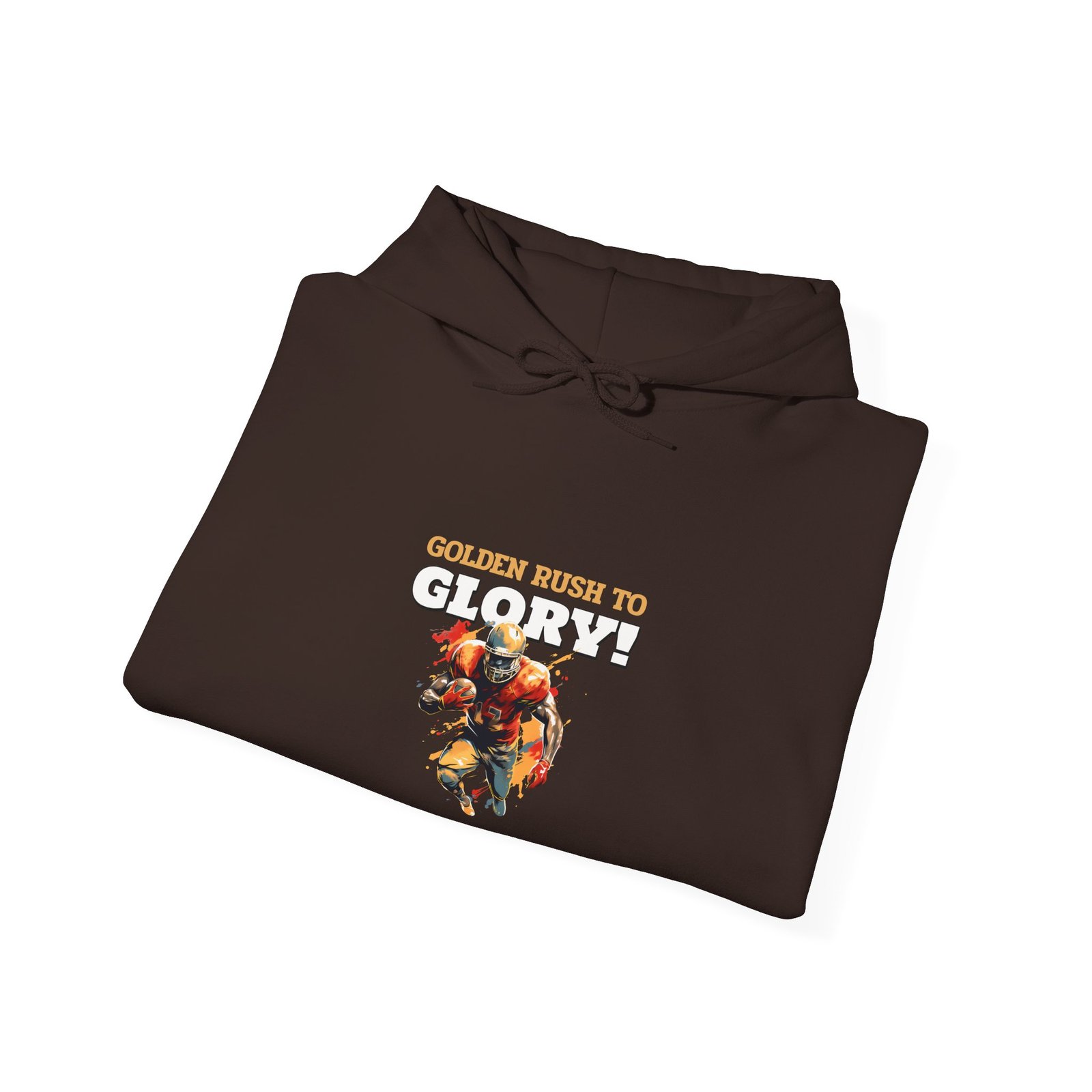 Golden Rush to Glory Powerful Horse Artwork - Hoodie - Image 8