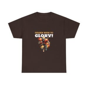 Golden Rush to Glory Powerful Horse Artwork - T-shirt