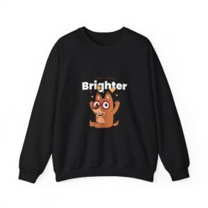 Today Is Always Brighter Cheerful Dog Illustration - Sweatshirt
