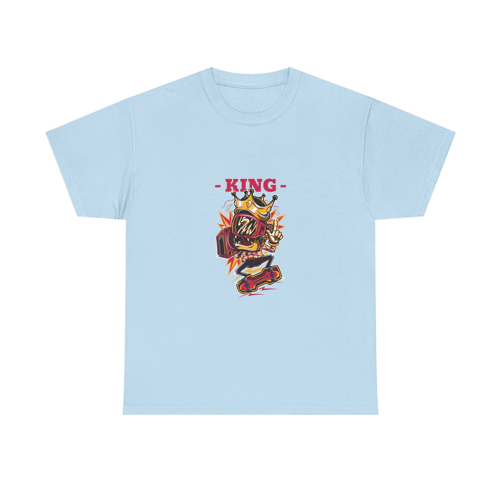 Majestic King Lion with Royal Crown Illustration - T-shirt - Image 9