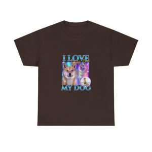 Colorful I Love My Dog Chihuahua Graphic Design - T-shirt
