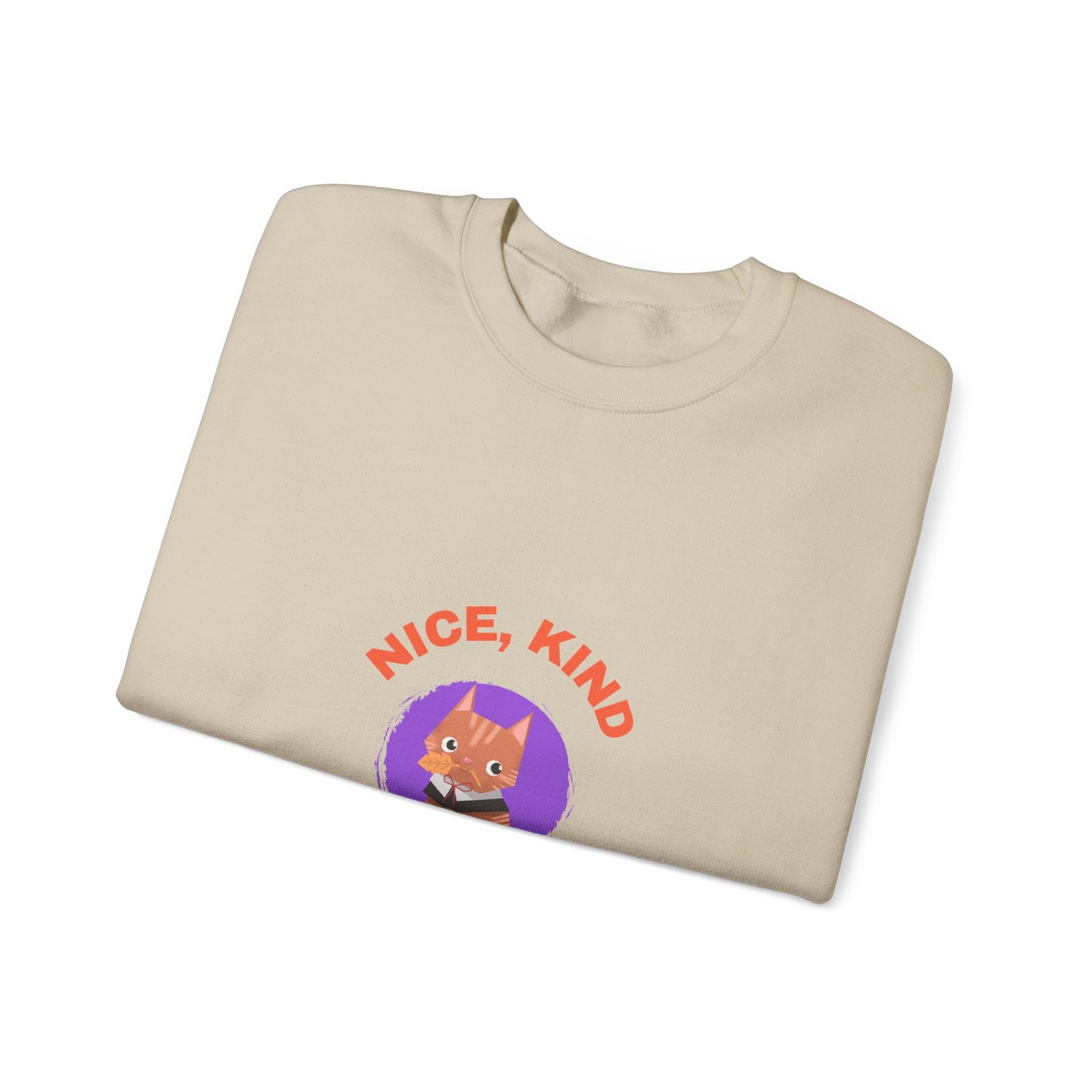 Nice Kind Fox Wholesome Cute Animal Illustration - Sweatshirt - Image 7