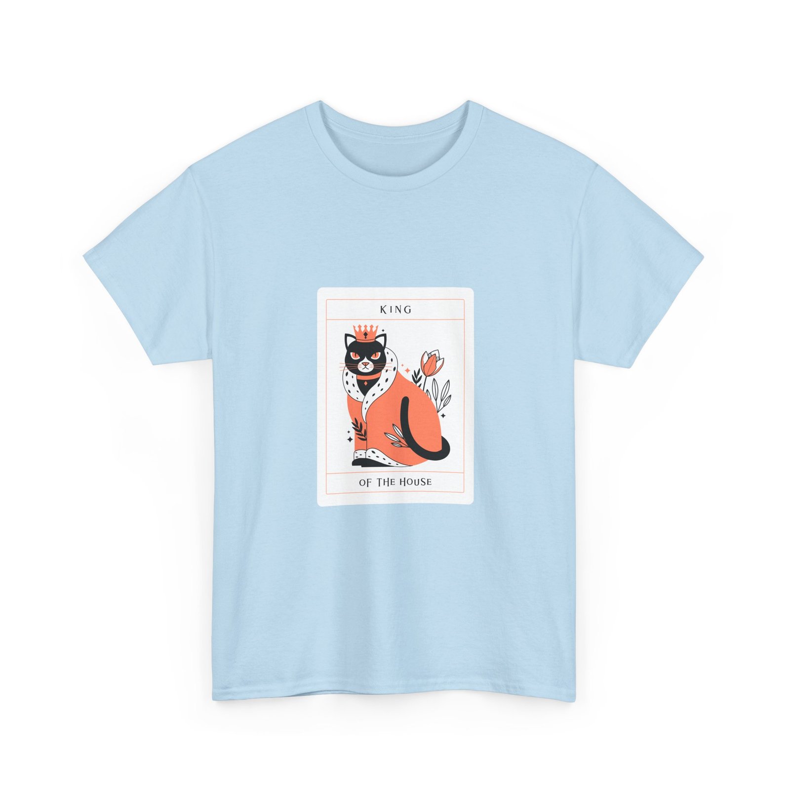 King Of The House Cat Royal Crown Illustration - T-shirt - Image 11