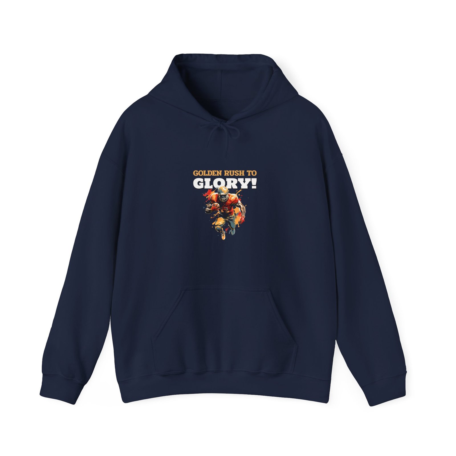 Golden Rush to Glory Powerful Horse Artwork - Hoodie - Image 9