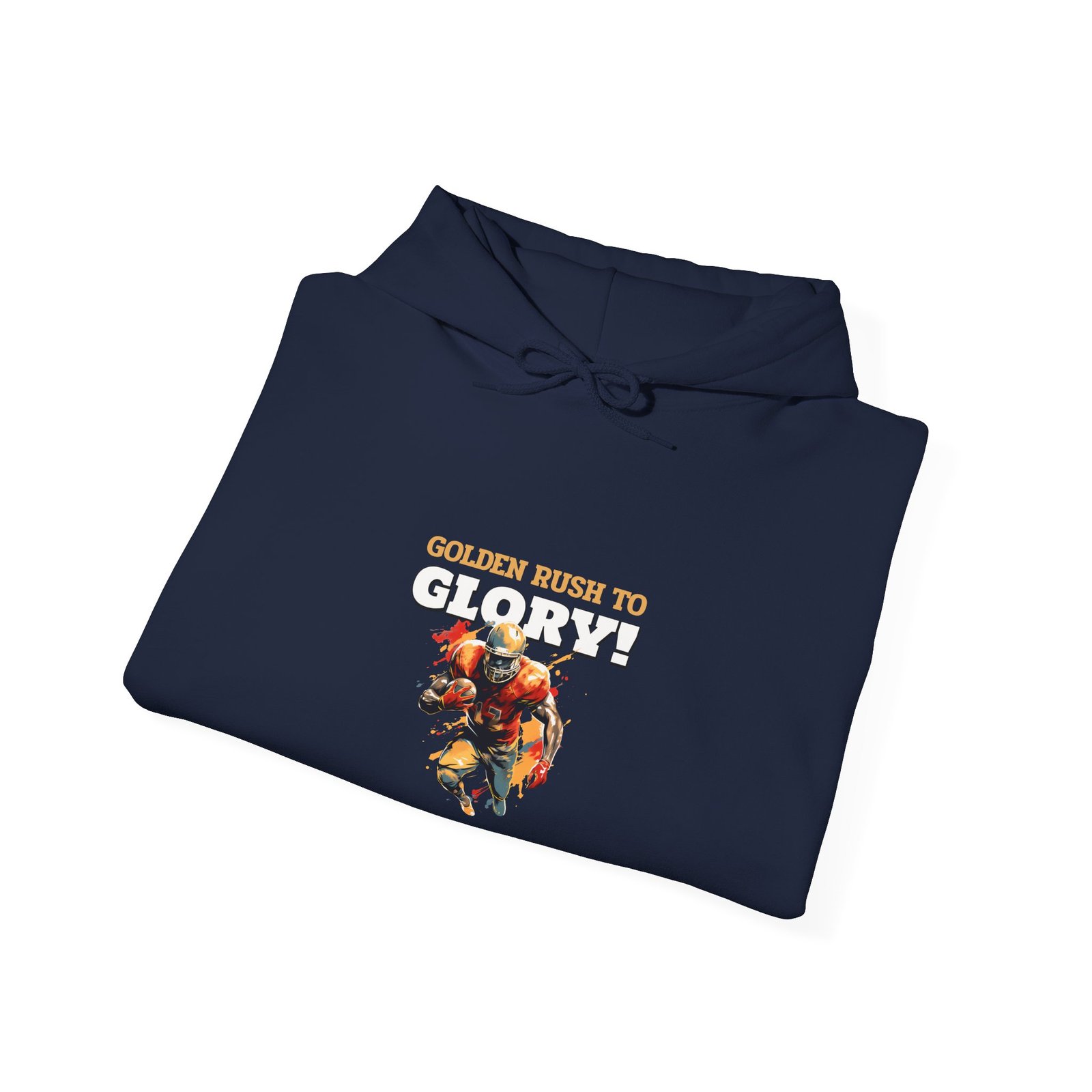 Golden Rush to Glory Powerful Horse Artwork - Hoodie - Image 12