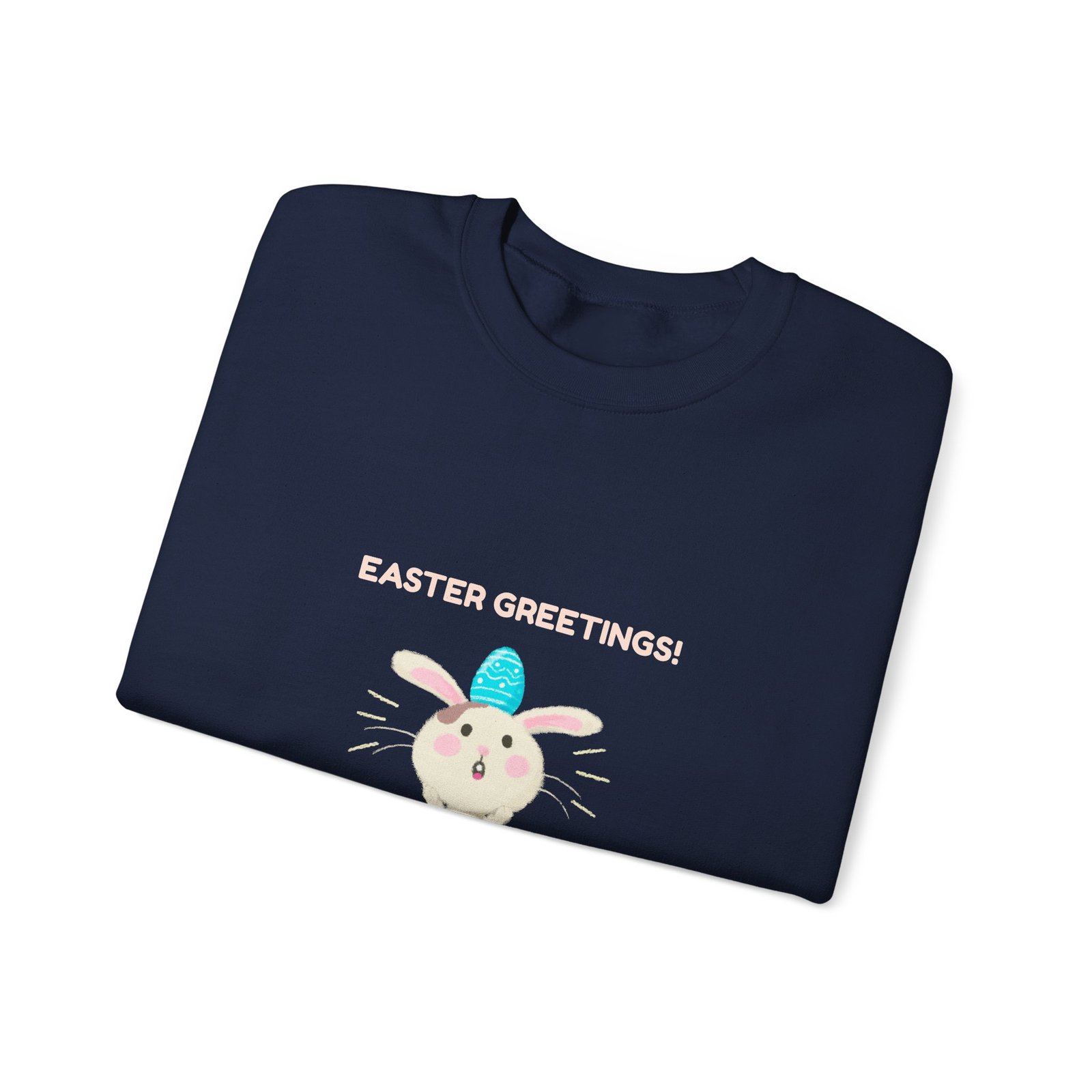 Colorful Easter Greetings Bunny with Festive Spring Elements - Sweatshirt - Image 11