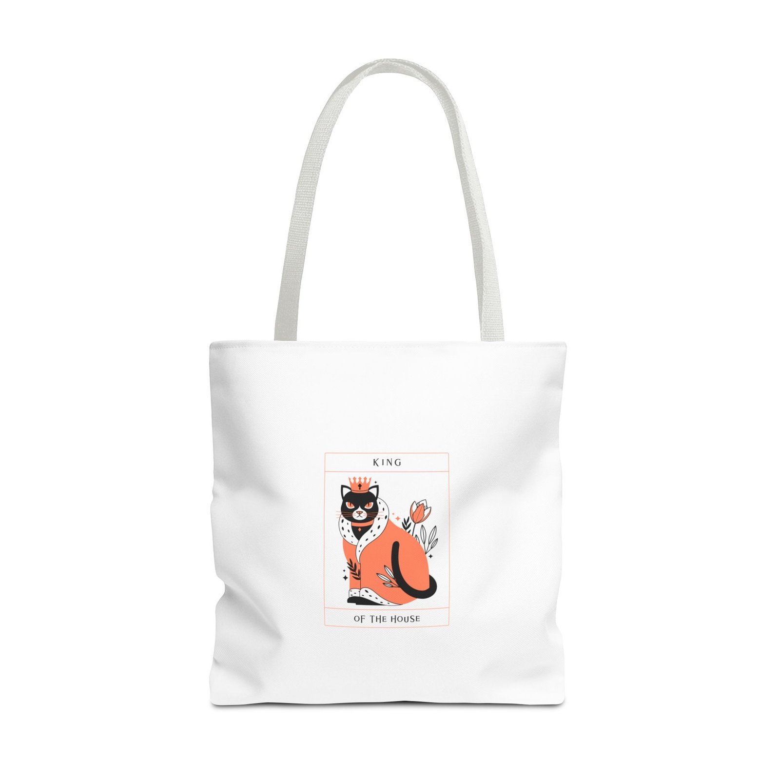King Of The House Cat Royal Crown Illustration - Tote Bag - Image 9