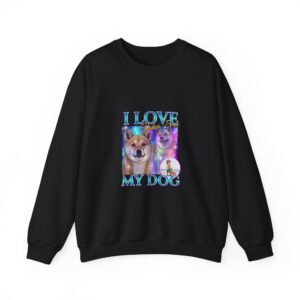 Colorful I Love My Dog Chihuahua Graphic Design - Sweatshirt