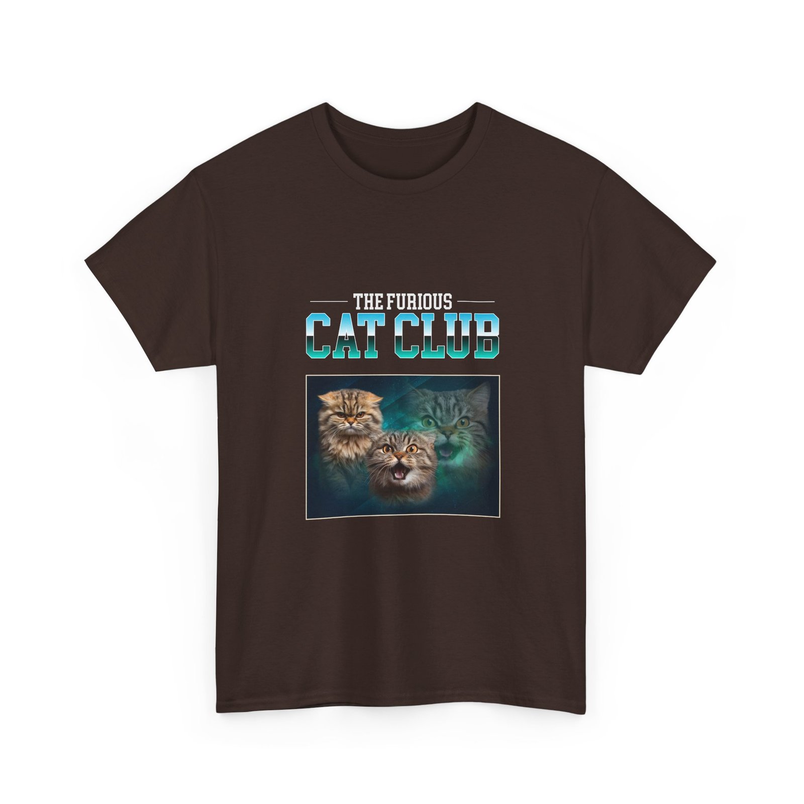 Furious Cat Club Fierce Cat Illustration Bold Design - T-shirt - Image 3