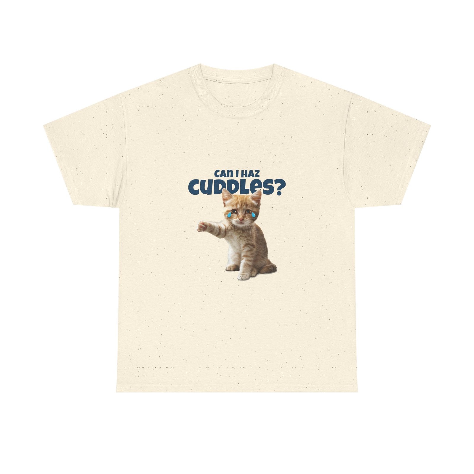 Cute Can I Haz Cuddles Cat Adorable Cartoon Design - T-shirt - Image 5