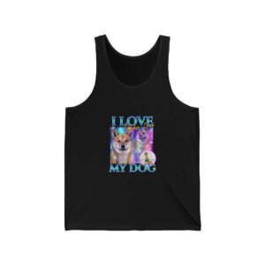 Colorful I Love My Dog Chihuahua Graphic Design - Tank Top