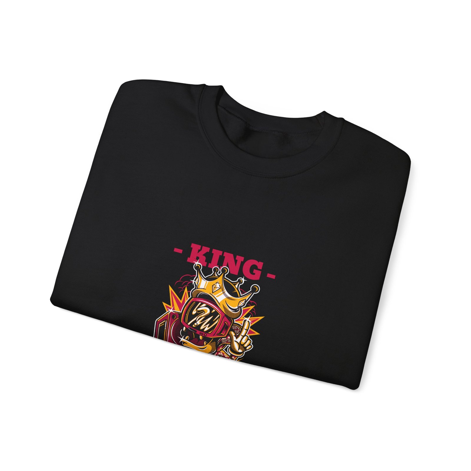Majestic King Lion with Royal Crown and Regal Details - Sweatshirt - Image 3