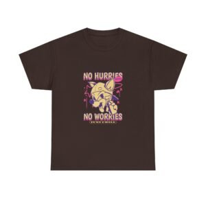 No Hurries No Worries Relaxed Sloth Illustration - T-shirt