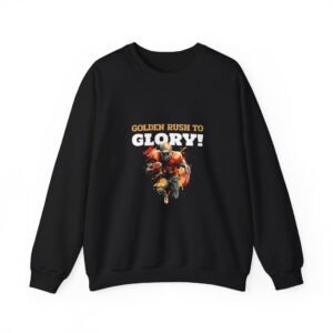 Golden Rush to Glory Powerful Horse Artwork - Sweatshirt