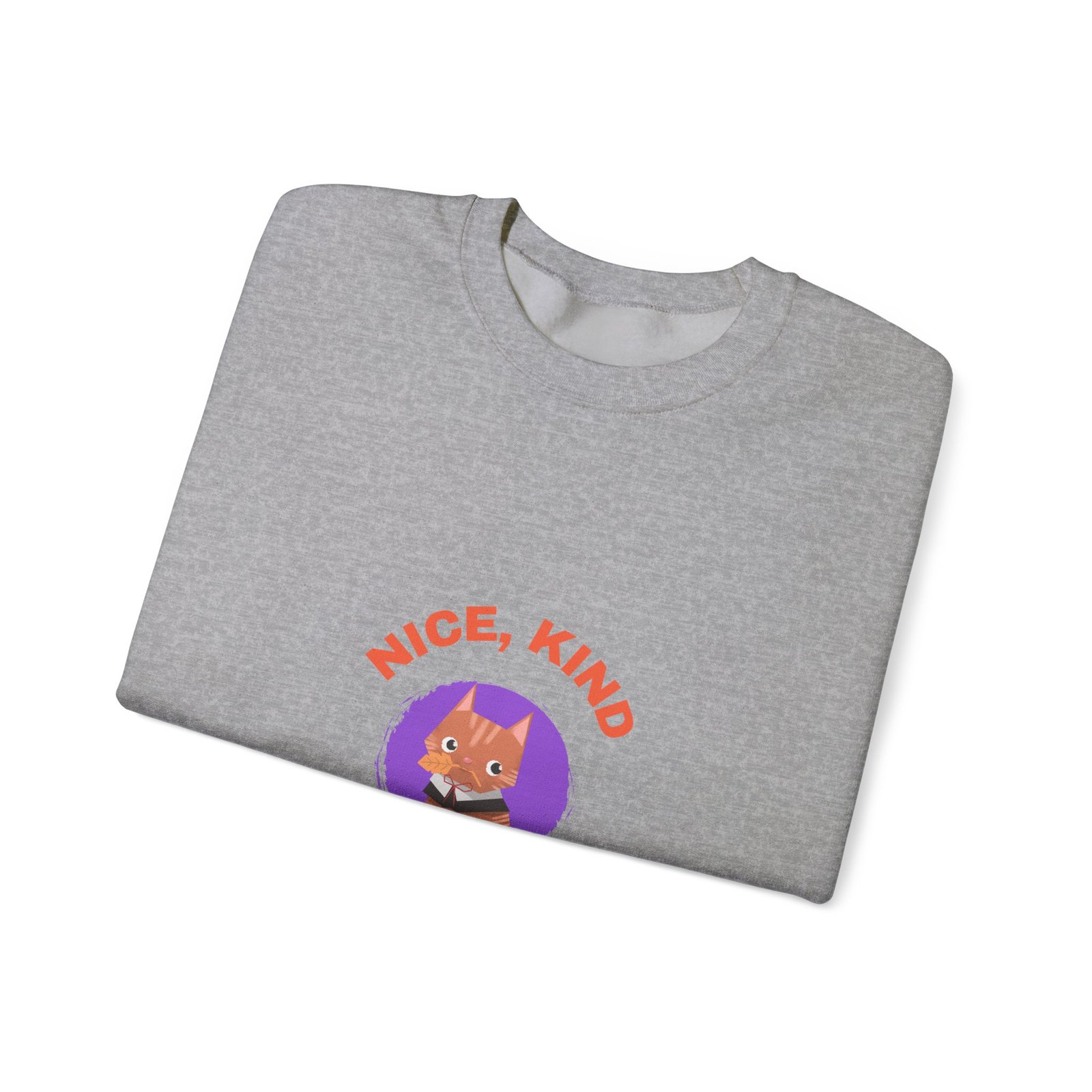 Nice Kind Fox Wholesome Cute Animal Illustration - Sweatshirt - Image 11