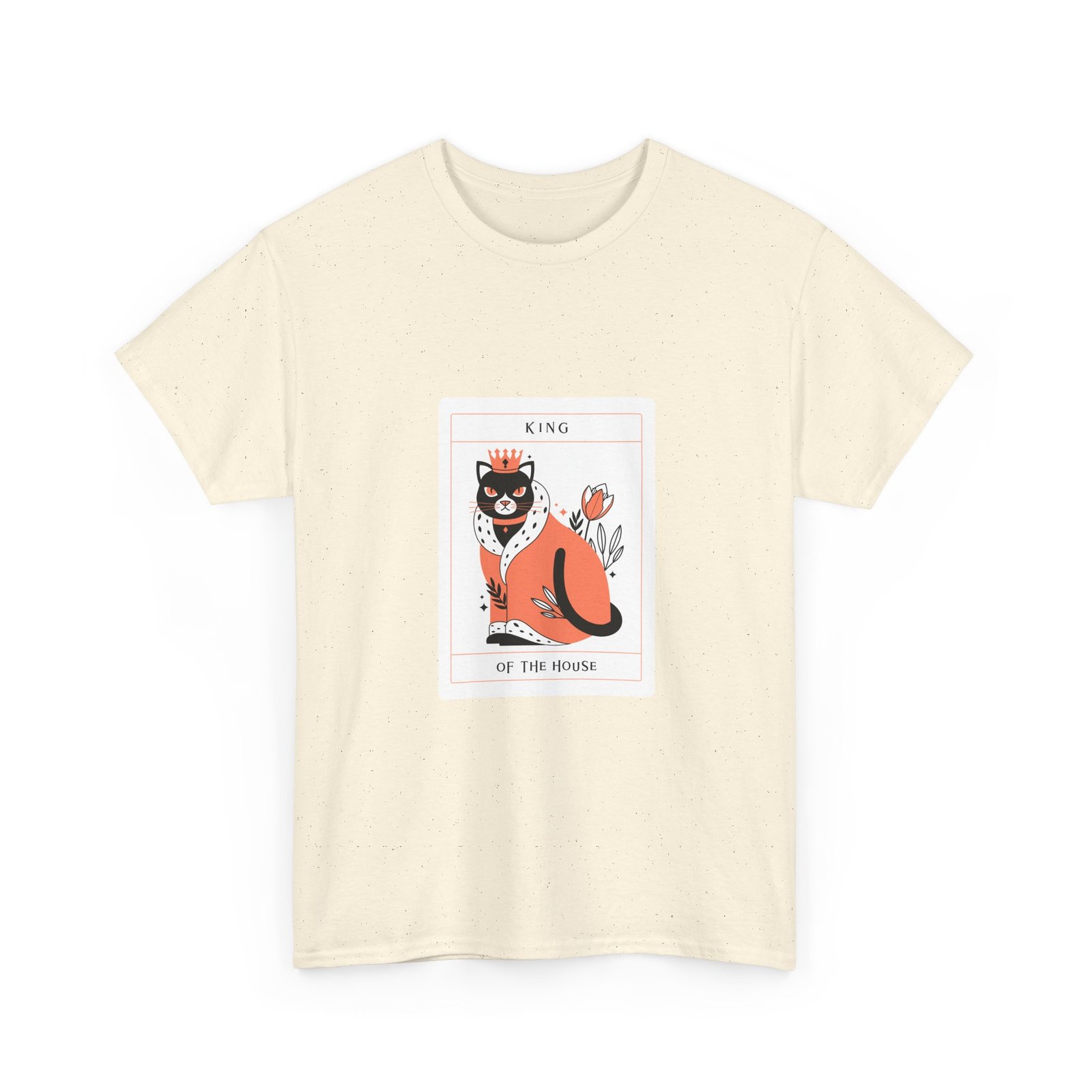 King Of The House Cat Royal Crown Illustration - T-shirt - Image 7