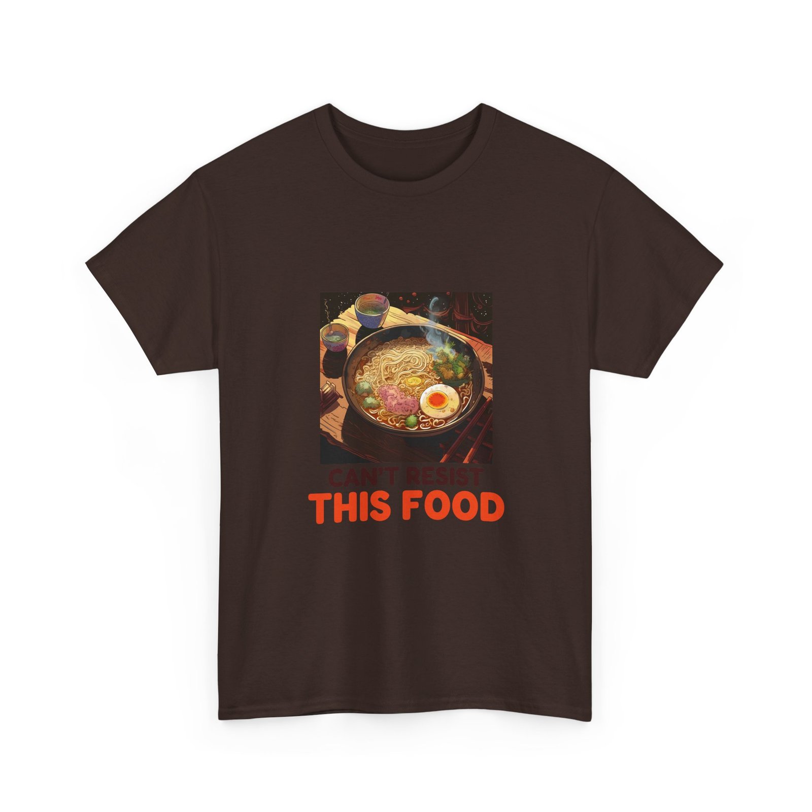 Can’t Resist This Food Cat Foodie Funny Cat Lover Graphic - T-shirt - Image 3