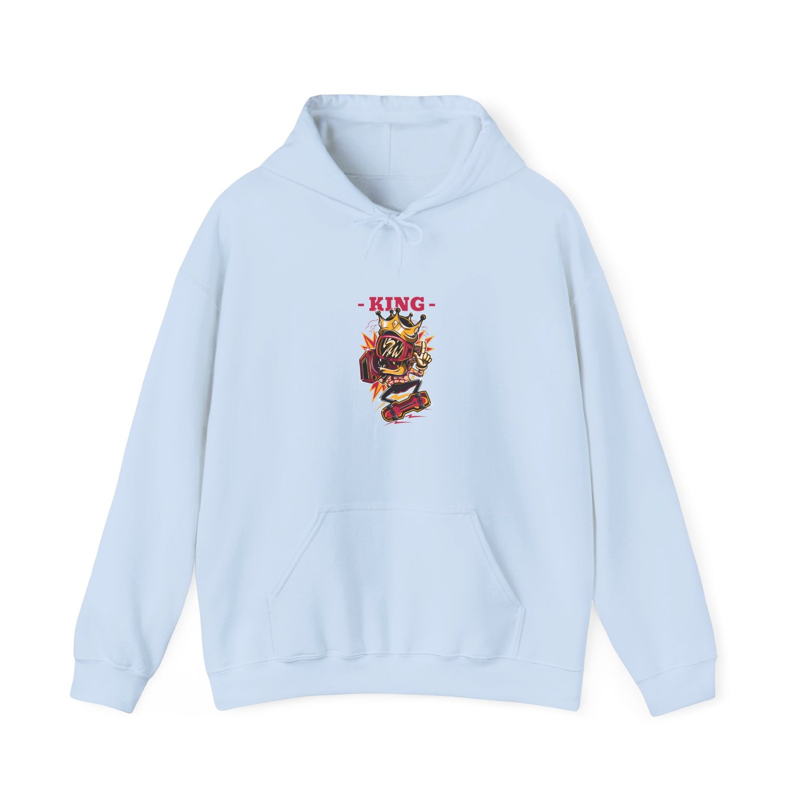 Majestic King Lion with Royal Crown Illustration - Hoodie - Image 9