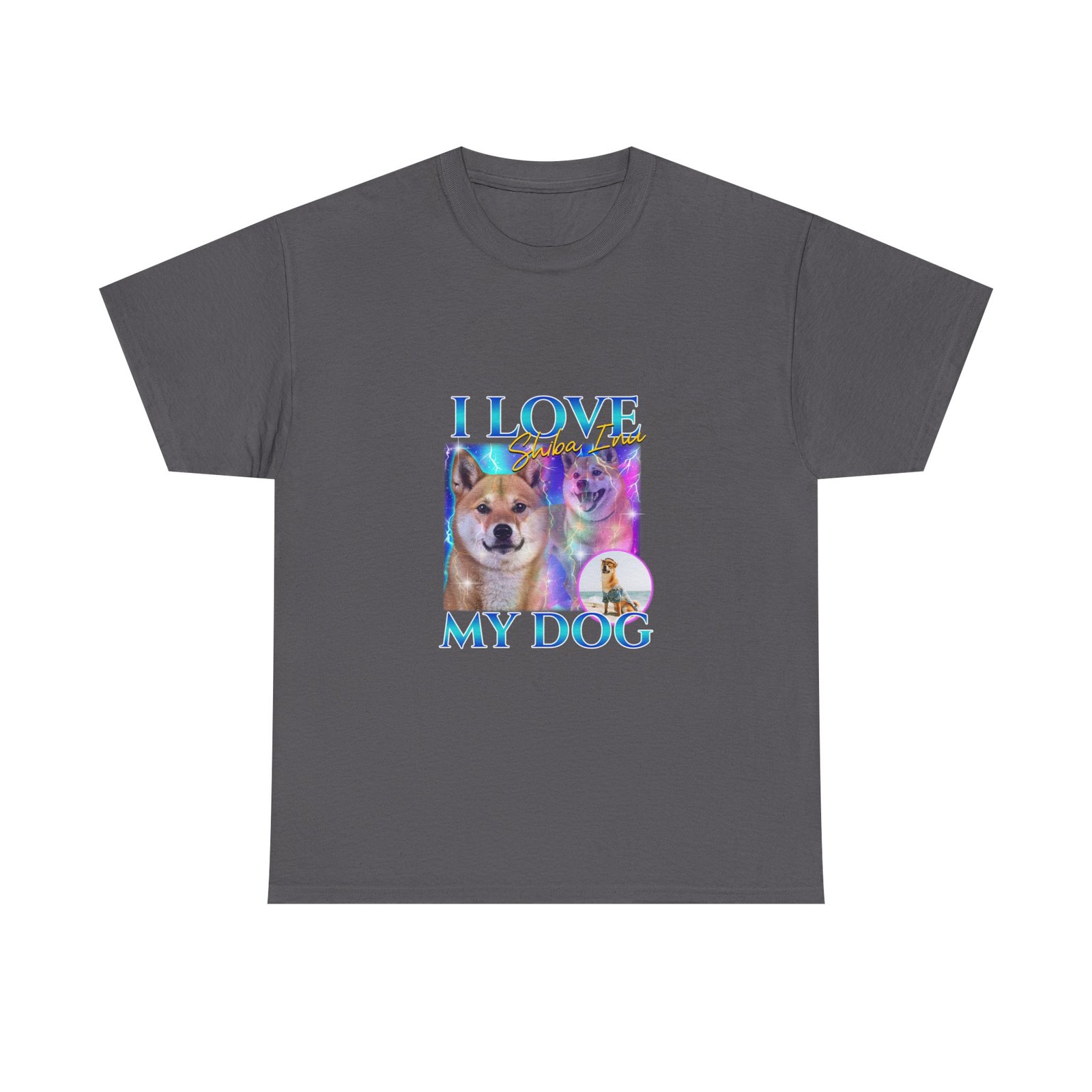 Colorful I Love My Dog Chihuahua Graphic Design - T-shirt - Image 5