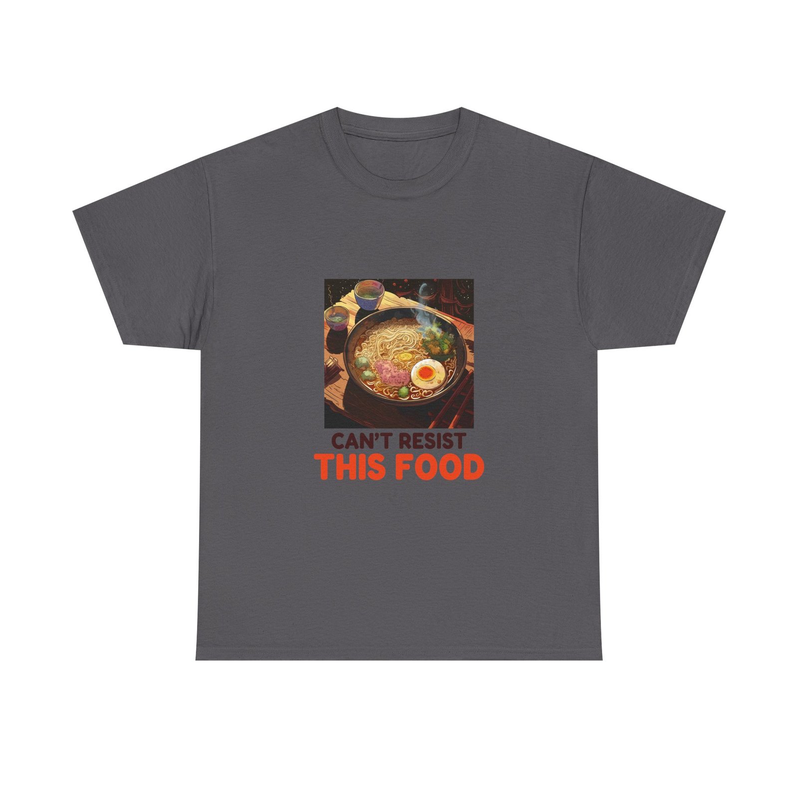 Can’t Resist This Food Cat Foodie Funny Cat Lover Graphic - T-shirt - Image 5