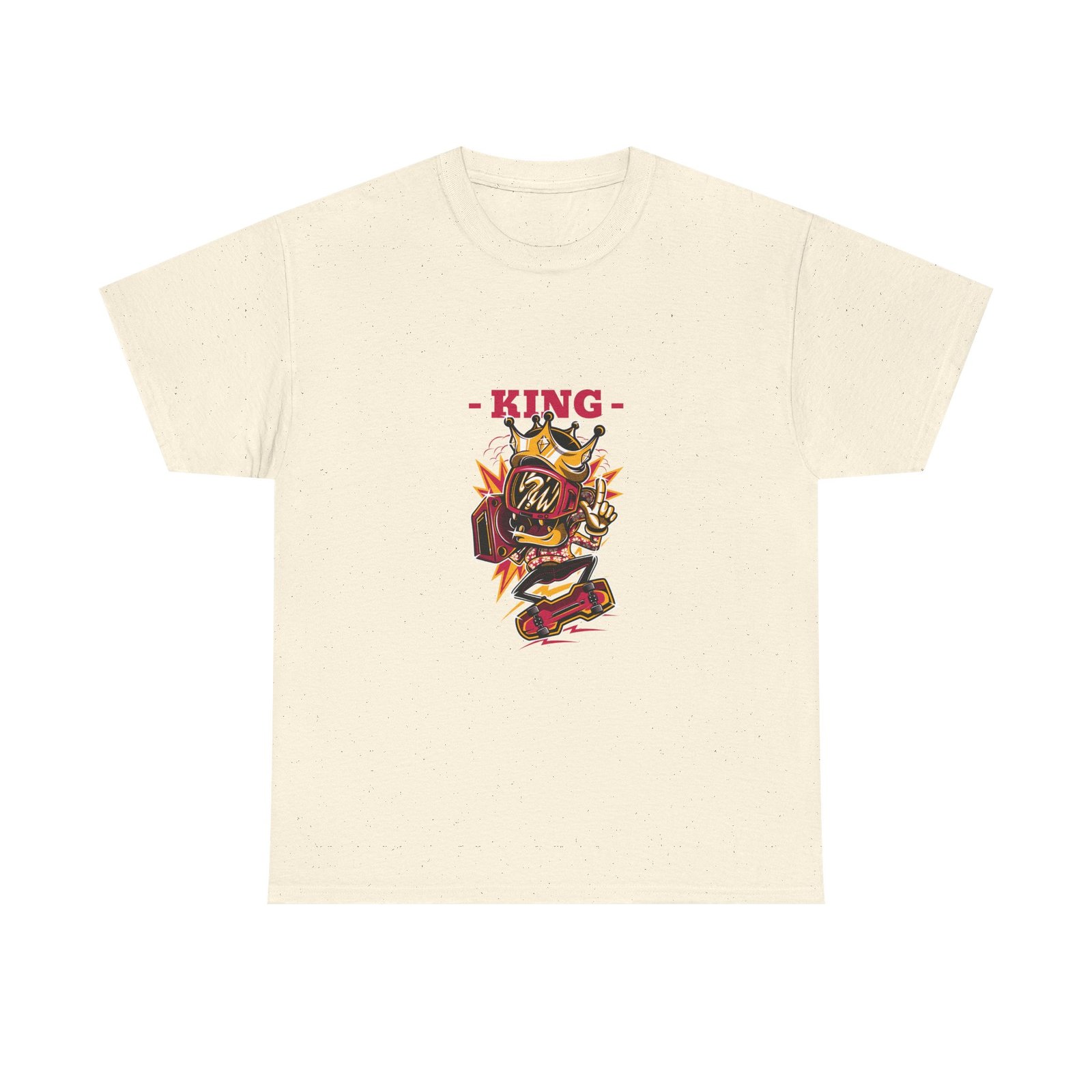 Majestic King Lion with Royal Crown Illustration - T-shirt - Image 5