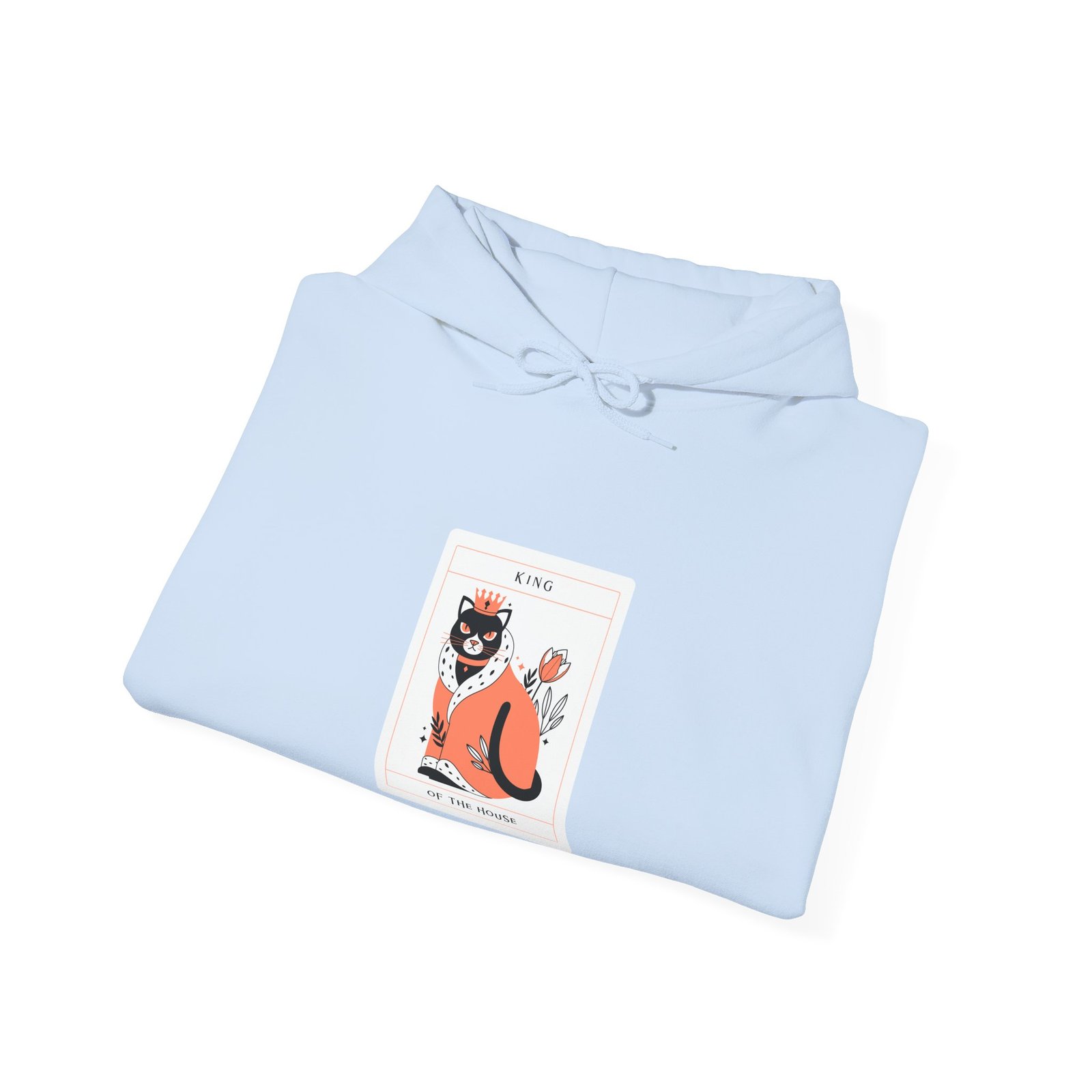 King Of The House Cat Royal Crown Illustration - Hoodie - Image 12