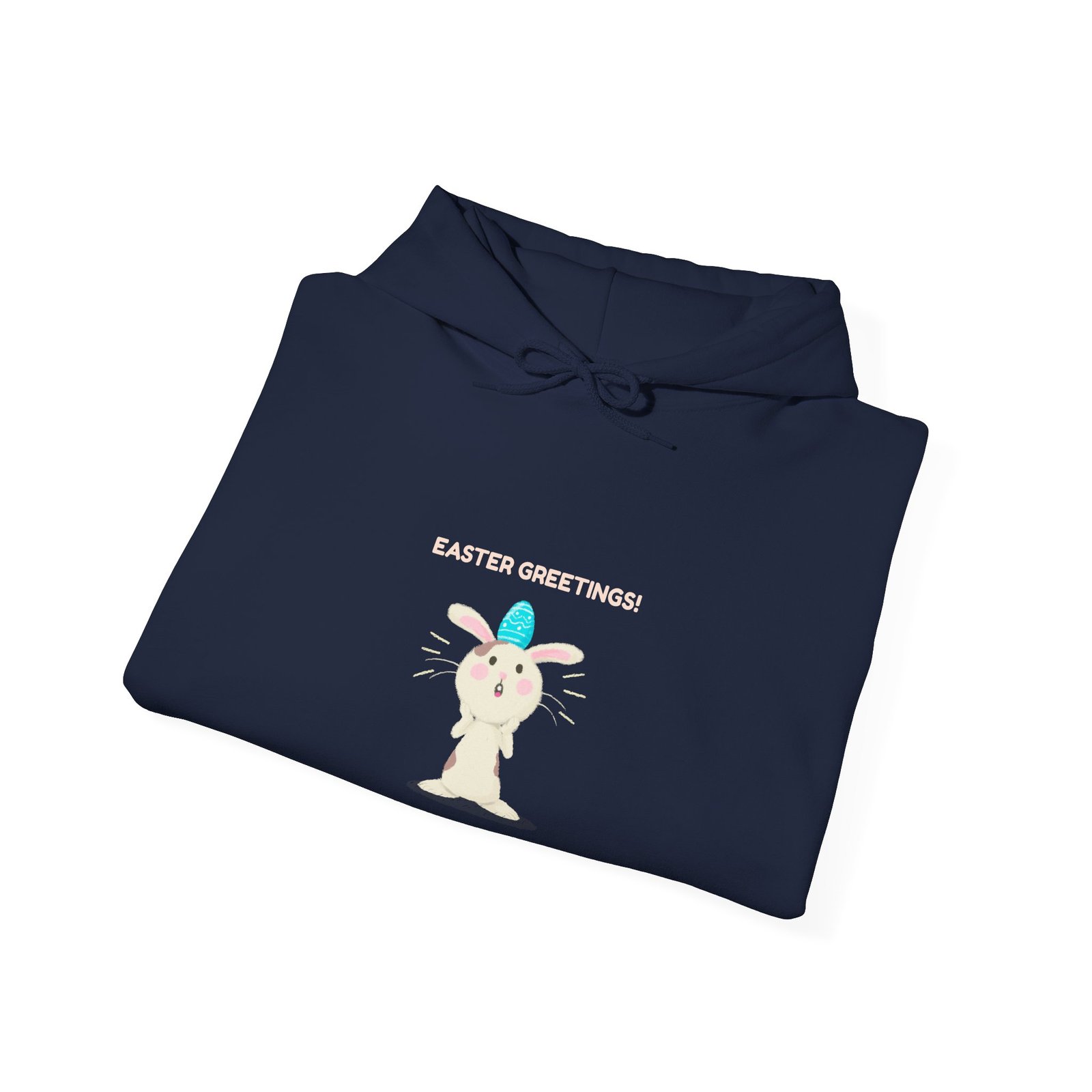 Colorful Easter Greetings Bunny with Festive Spring Elements - Hoodie - Image 12