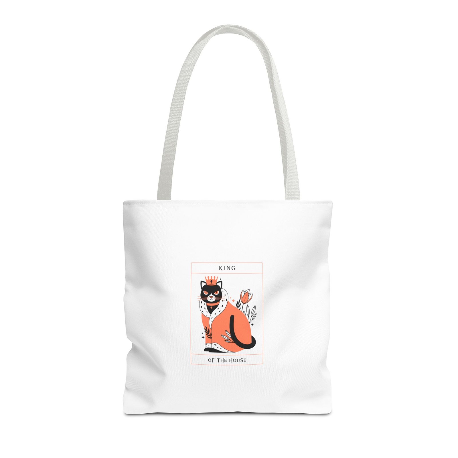 King Of The House Cat Royal Crown Illustration - Tote Bag - Image 5