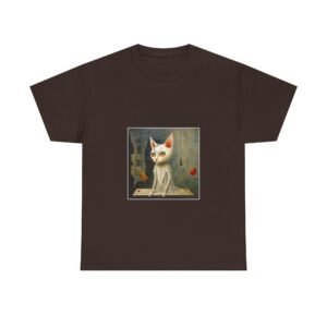 Matematicas Cat Meme with Thinking Expression and Math Symbols - T-shirt