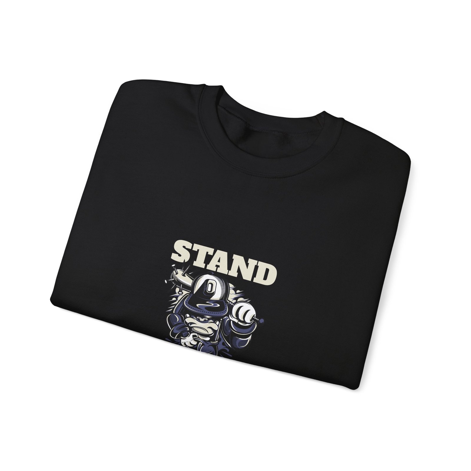 Stand Alone Robot Illustration Featuring a Lonely Futuristic Machine - Sweatshirt - Image 3