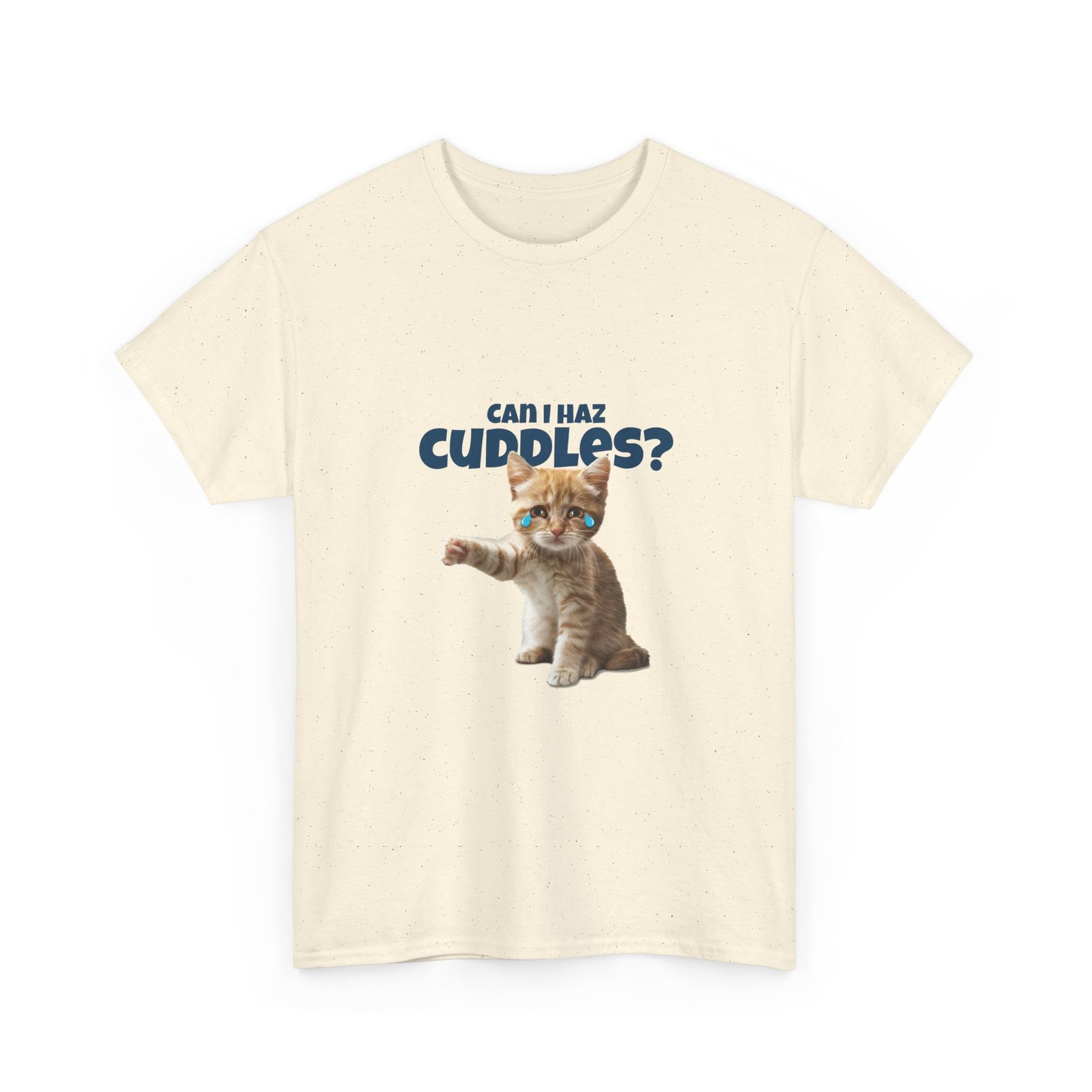 Cute Can I Haz Cuddles Cat Adorable Cartoon Design - T-shirt - Image 7