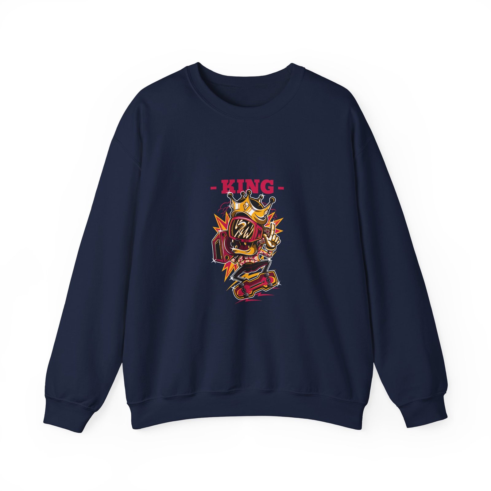 Majestic King Lion with Royal Crown and Regal Details - Sweatshirt - Image 9