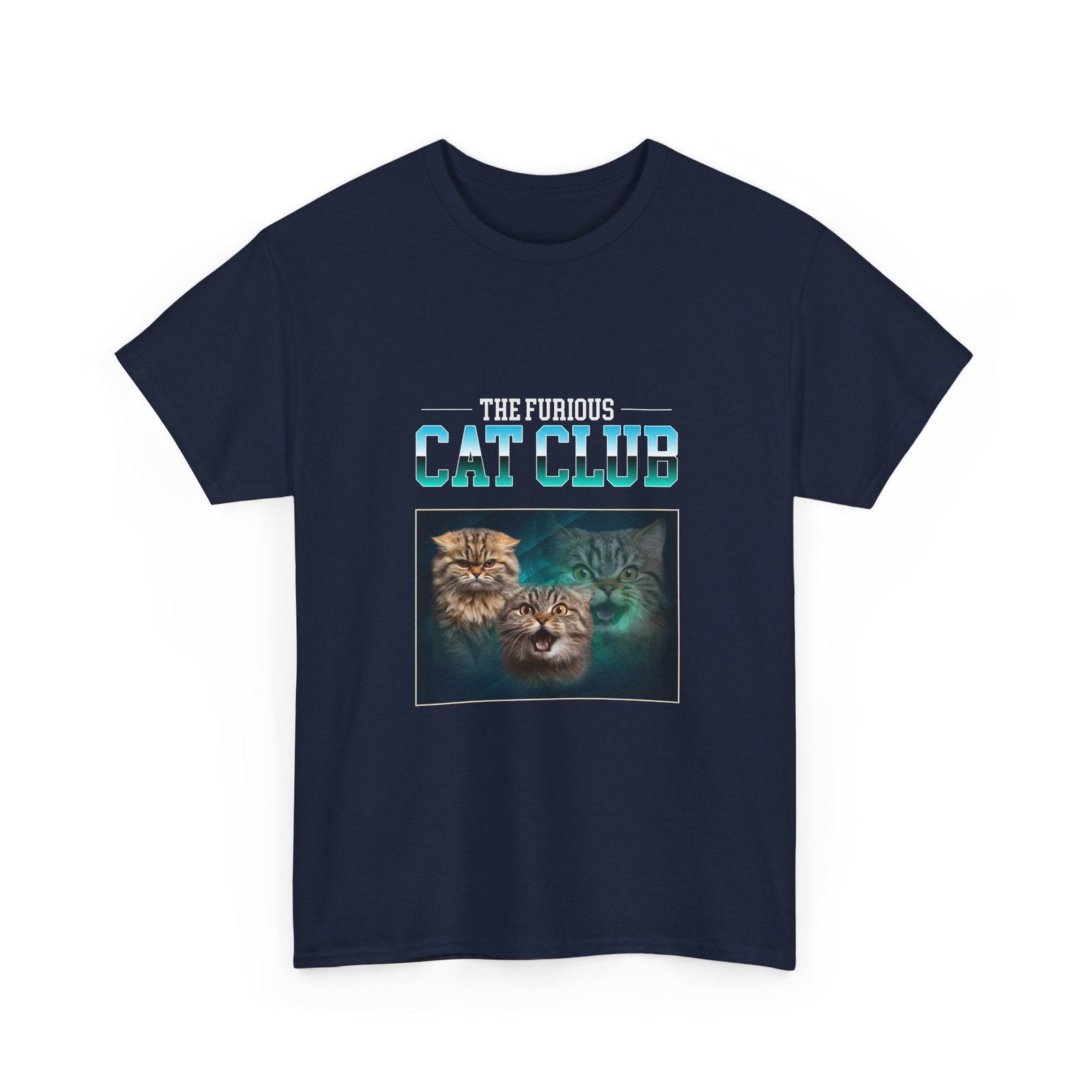 Furious Cat Club Fierce Cat Illustration Bold Design - T-shirt - Image 11