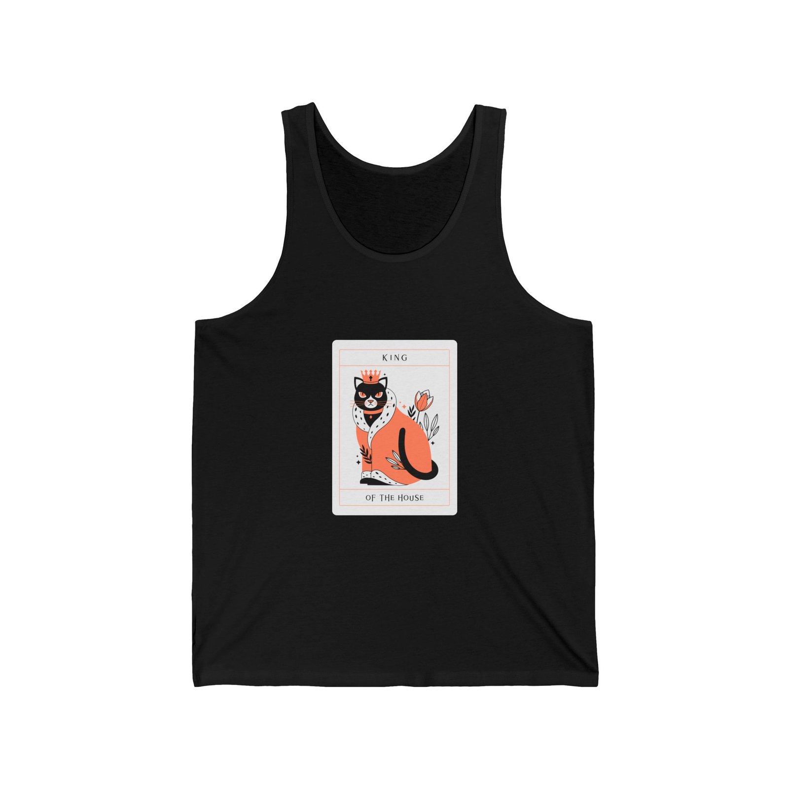 King Of The House Cat Royal Crown Design - Tank Top