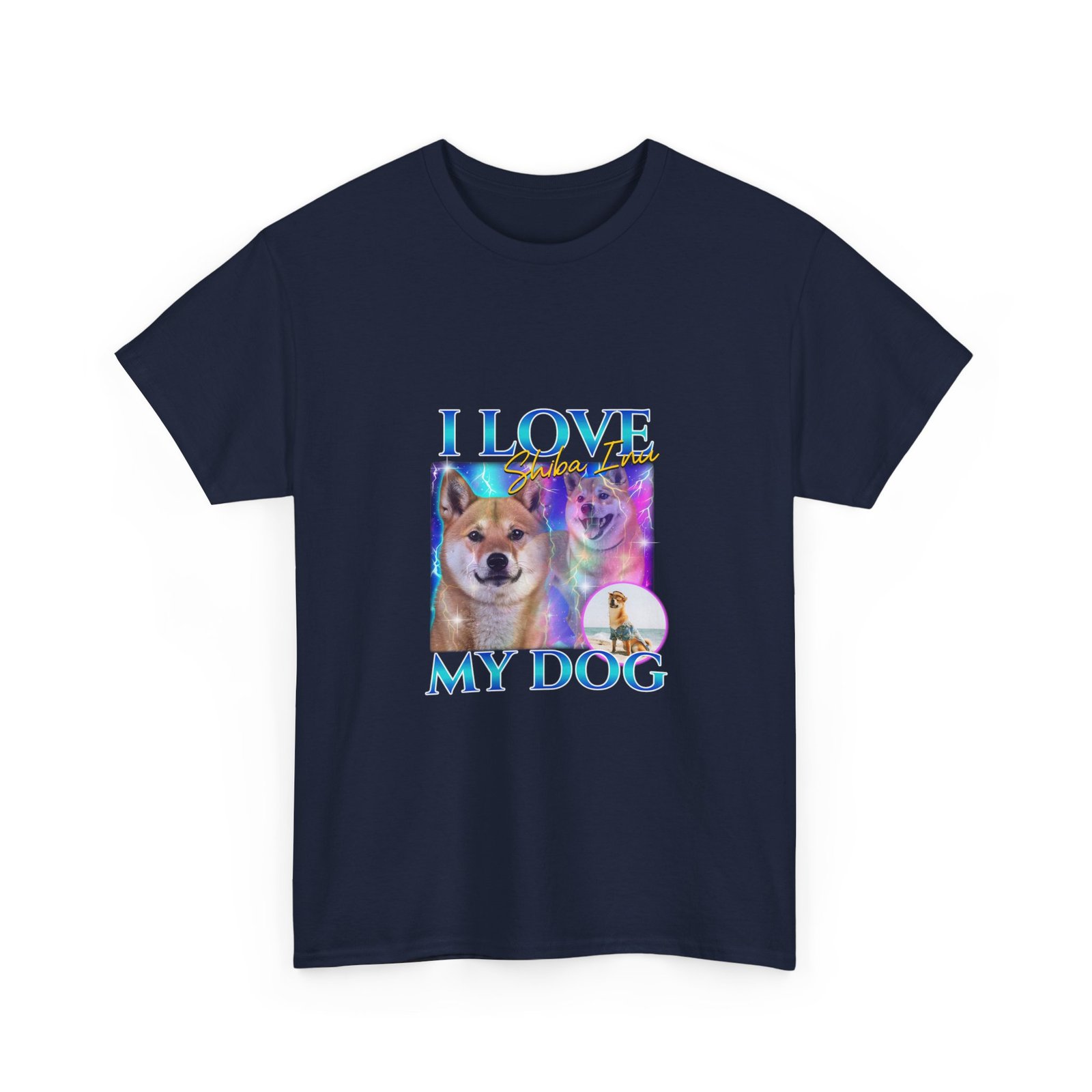 Colorful I Love My Dog Chihuahua Graphic Design - T-shirt - Image 11