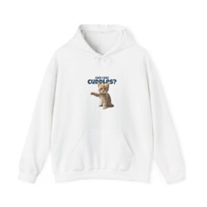 Cute Can I Haz Cuddles Cat Adorable Cartoon Design - Hoodie
