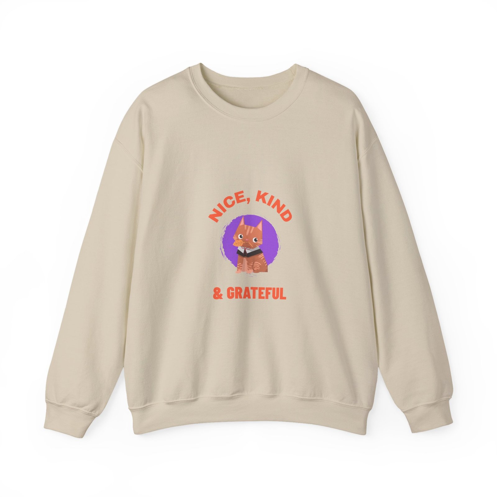 Nice Kind Fox Wholesome Cute Animal Illustration - Sweatshirt - Image 5