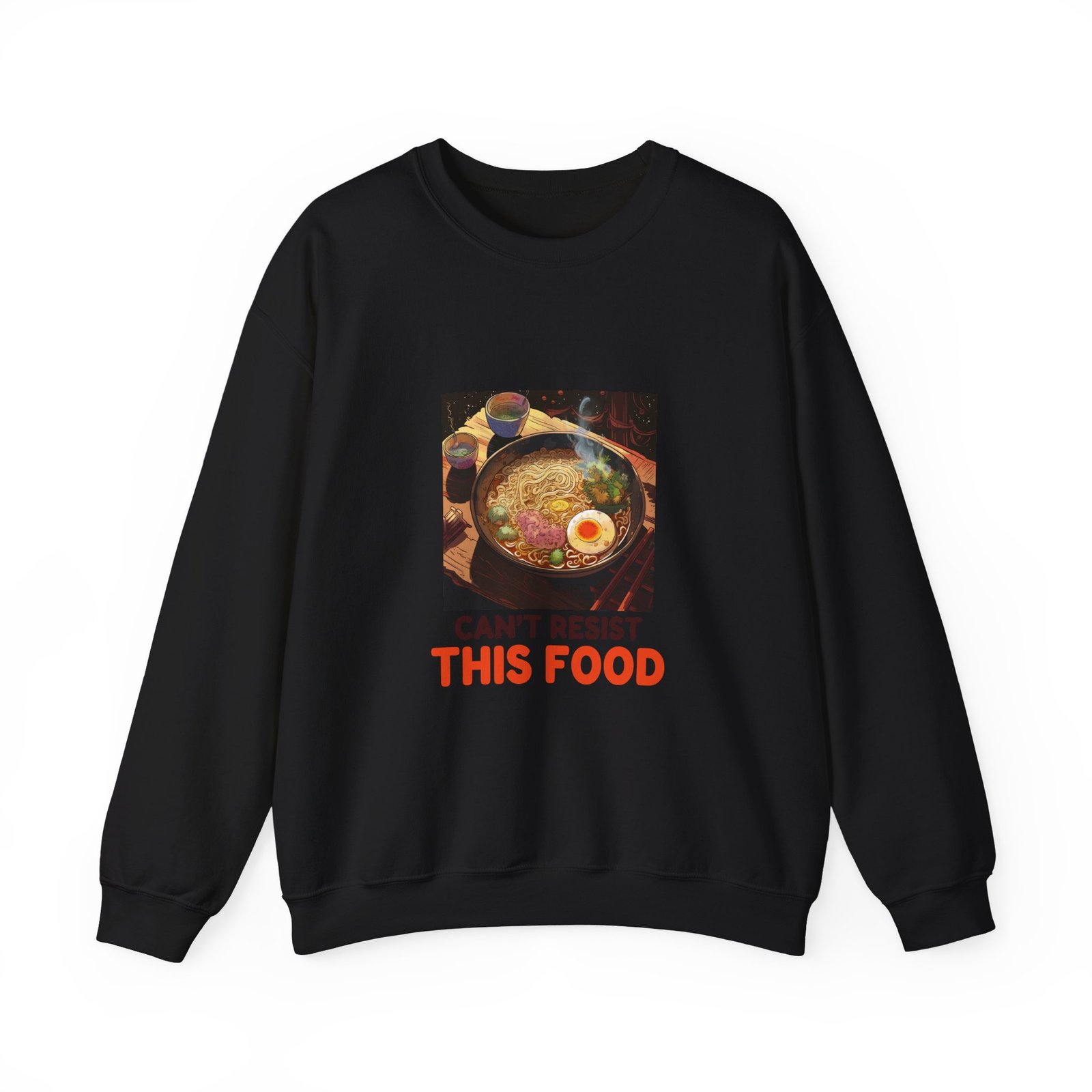 Can’t Resist This Food Cat Foodie Funny Cat Lover Graphic - Sweatshirt