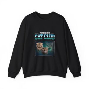 Furious Cat Club Fierce Cat Illustration Bold Design - Sweatshirt