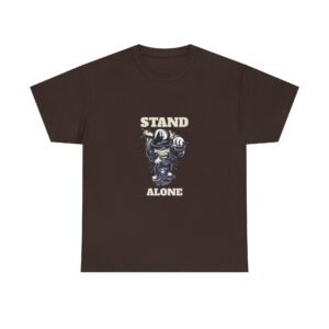 Stand Alone Robot Illustration Featuring a Lonely Futuristic Machine - T-shirt